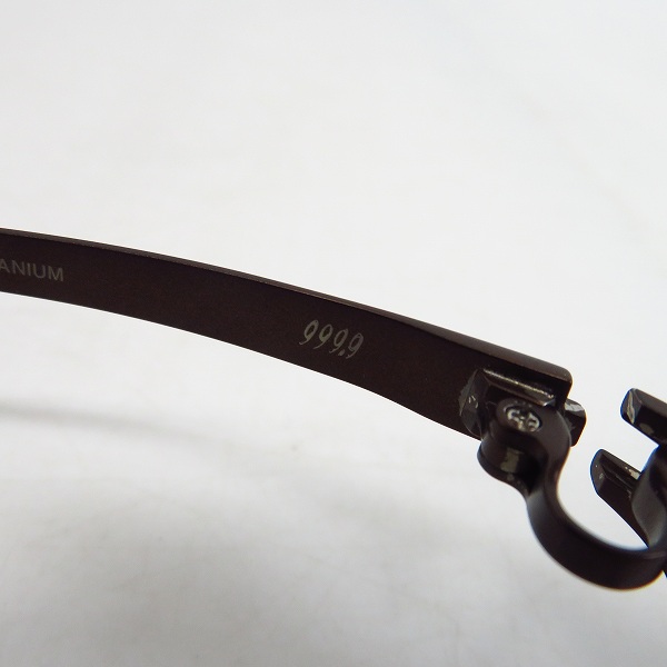 実際に弊社で買取させて頂いた999.9/フォーナインズ 度入り眼鏡/メガネフレーム フルリム S-821Tの画像 5枚目