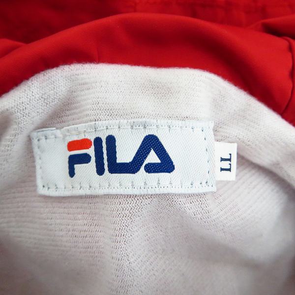 実際に弊社で買取させて頂いたFILA/フィラ 撥水加工 ハーフジップ アノラック パーカー FM4647/LLの画像 2枚目