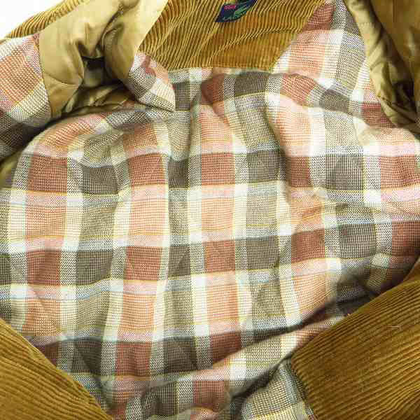 実際に弊社で買取させて頂いたLACOSTE/ラコステ 裏地チェック柄 コーデュロイ ブルゾンジャケット/50/3の画像 6枚目