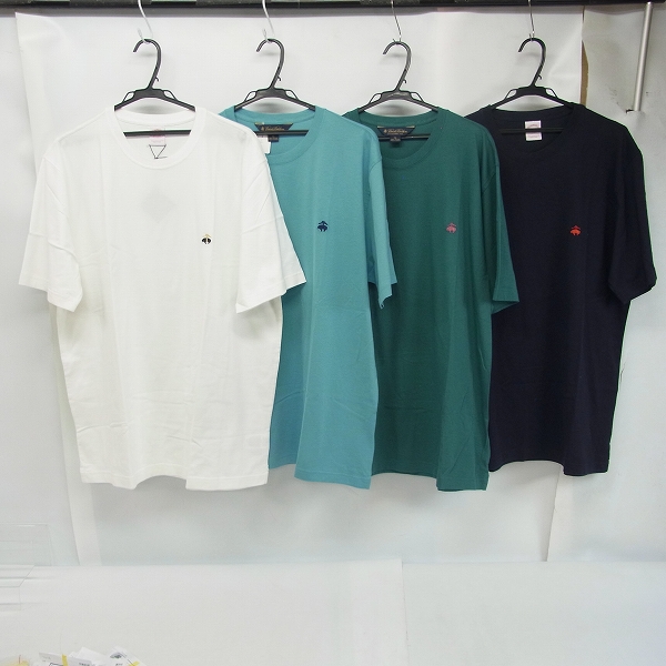 実際に弊社で買取させて頂いた【未使用品含む】BROOKS BROTHERS/ブルックスブラザーズ 半袖 ロゴ Tシャツ/XL 4点セット