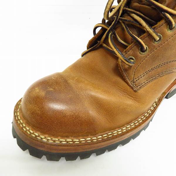 実際に弊社で買取させて頂いたWHITE'S BOOTS/ホワイツブーツ 375V SMOKE JUMPER スモークジャンパー ブラウン 8.5Eの画像 6枚目