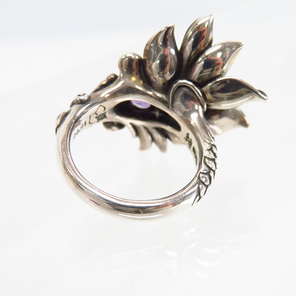 実際に弊社で買取させて頂いた【ギャラ付き】Bloody Mary/ブラッディマリー サマフェス限定 ルミネセンス リングｗ/アメジスト＆ホワイトトパーズ/15号の画像 1枚目