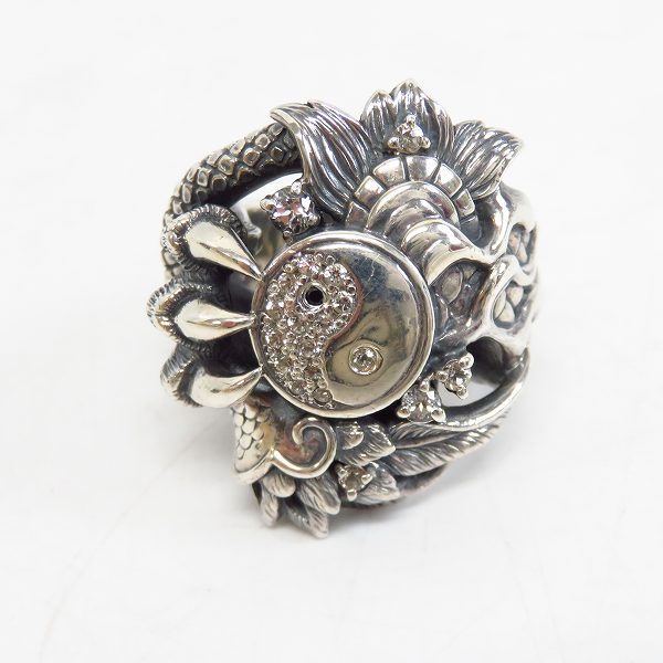 実際に弊社で買取させて頂いたBloody Mary/ブラッディマリー 08X'MAS限定 太極図リング/指輪/15号