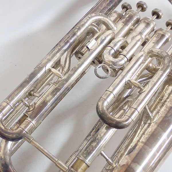 実際に弊社で買取させて頂いた★【ジャンク】YAMAHA/ヤマハ ユーフォニアム YEP-321S/YEP321S シルバー ハードケース付の画像 7枚目