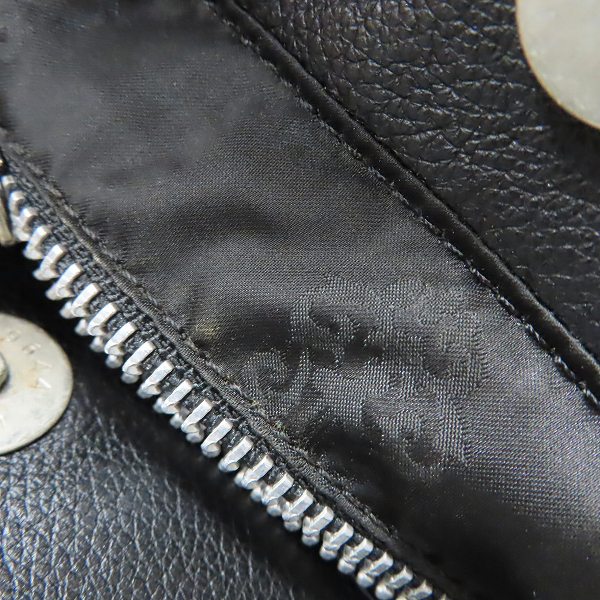 実際に弊社で買取させて頂いたCHROME HEARTS/クロムハーツ LADY LYNN/レディーリン エクストララージダガー バイカラーレザートートバッグの画像 7枚目