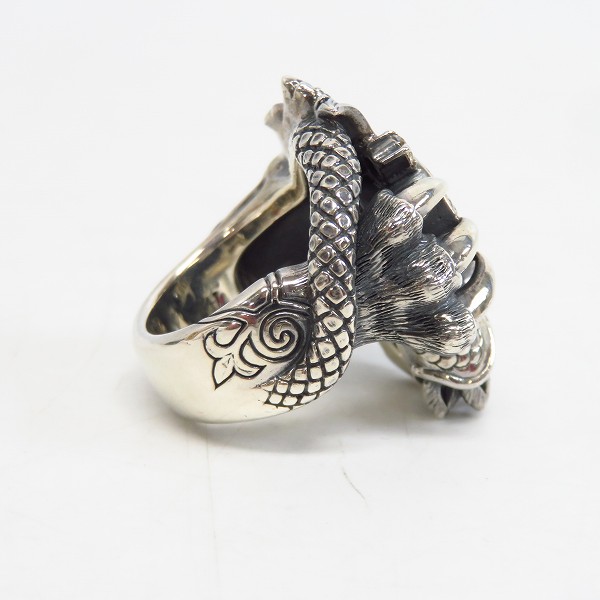 実際に弊社で買取させて頂いたBloody Mary/ブラッディマリー 08X'MAS限定 太極図リング/指輪/15号の画像 3枚目