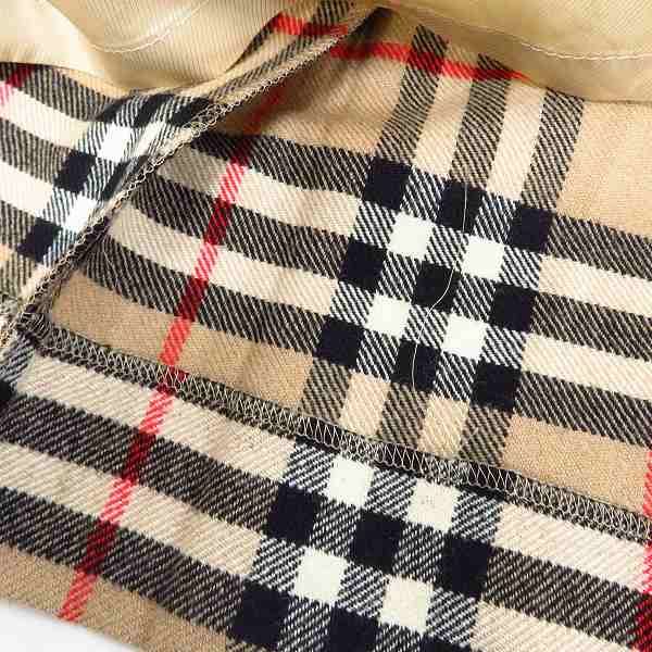 実際に弊社で買取させて頂いた【カスタム】BURBERRY/バーバリー ウールフリルスカート/バーバリーチェックの画像 7枚目