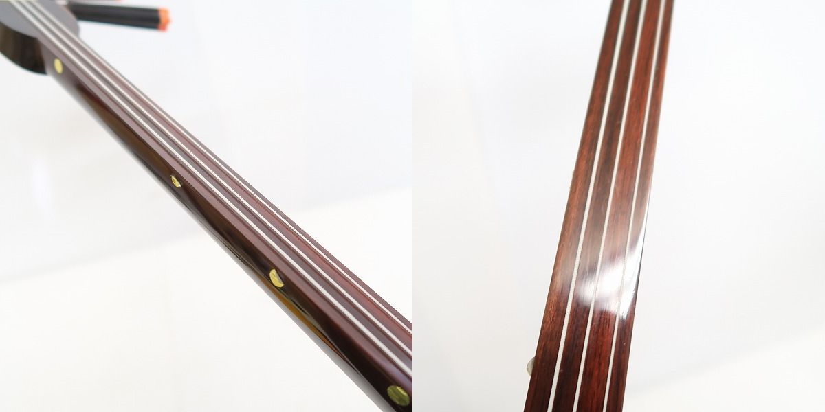 実際に弊社で買取させて頂いた★沖縄伝統楽器 三線 プリント蛇皮 和楽器の画像 5枚目