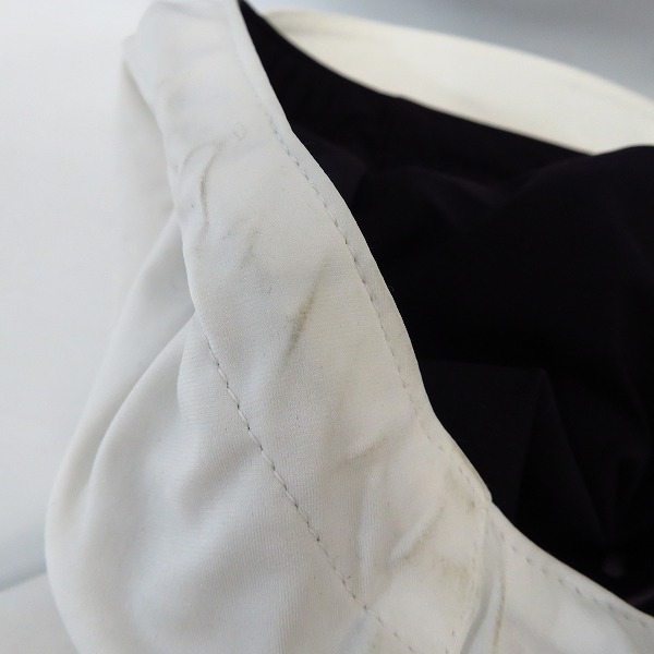 実際に弊社で買取させて頂いたLUXE163 AKM×BROWN BUNNY/エーケーエム×ブラウンバニー DIAGONAL WHITECOMBI ZIPUP BLOUSON/ブルゾン ZJ032/XLの画像 5枚目