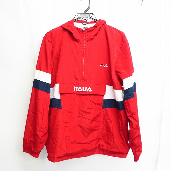 実際に弊社で買取させて頂いたFILA/フィラ 撥水加工 ハーフジップ アノラック パーカー FM4647/LL