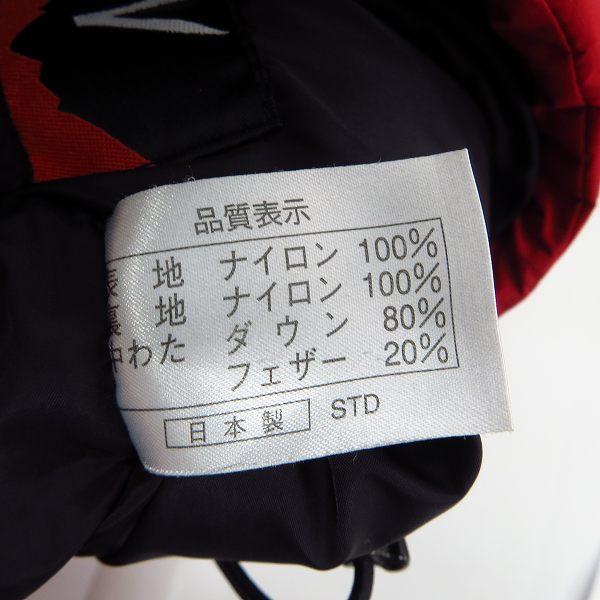 実際に弊社で買取させて頂いたBACK CHANNEL×NANGA/バックチャンネル×ナンガ 16AW HOODED DOWN JACKET 赤/Mの画像 3枚目