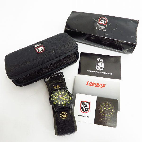 実際に弊社で買取させて頂いたLUMINOX×STUSSY/ルミノックス×ステューシー ネイビーシールズ 腕時計 【動作未確認】の画像 8枚目