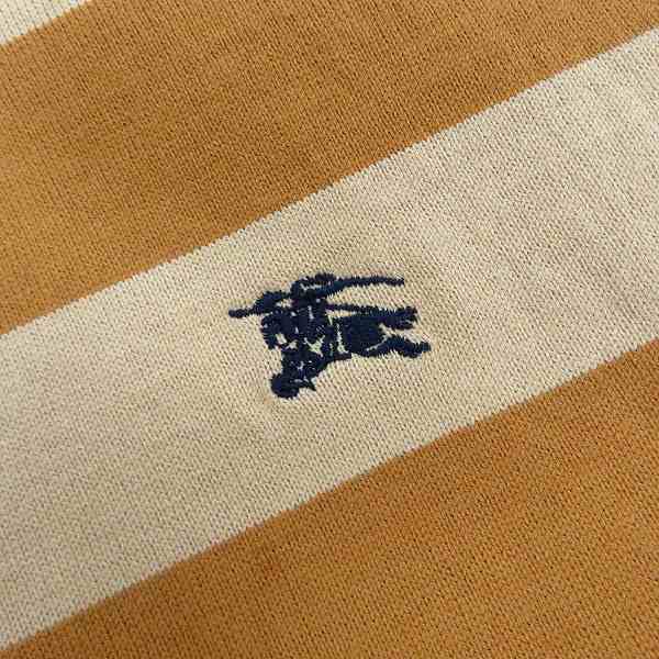 実際に弊社で買取させて頂いたBURBERRY LONDON/バーバリーロンドン マルチ ボーダー 長袖ポロシャツ Mの画像 4枚目
