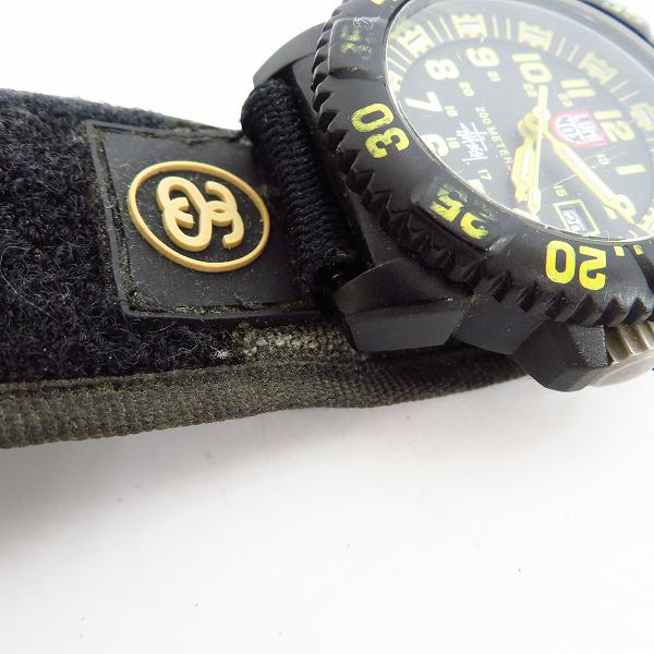 実際に弊社で買取させて頂いたLUMINOX×STUSSY/ルミノックス×ステューシー ネイビーシールズ 腕時計 【動作未確認】の画像 5枚目