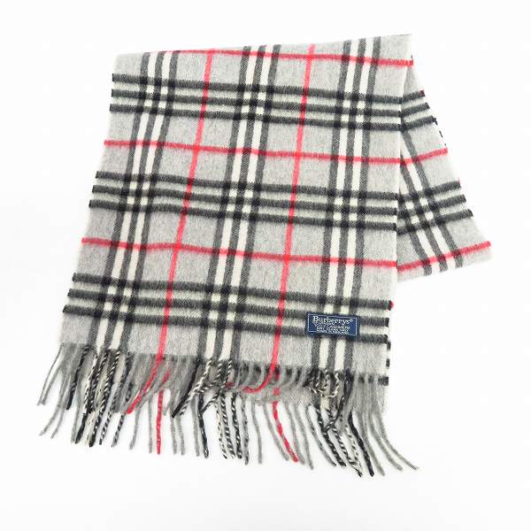 実際に弊社で買取させて頂いたBurberry's/バーバリーズ チェック柄 カシミヤ マフラー