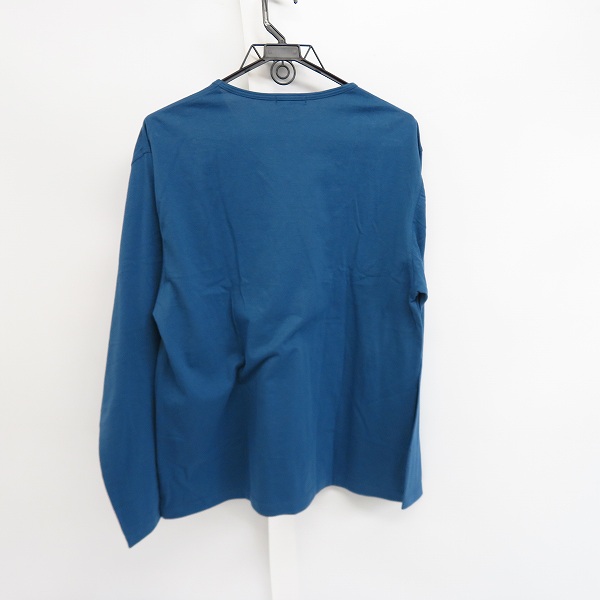 実際に弊社で買取させて頂いたBURBERRY LONDON/バーバリー ロンドン フロントチェック柄 Vネックカットソー ブルー系 4Lの画像 1枚目