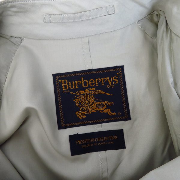 実際に弊社で買取させて頂いたBURBERRYS/バーバリーズ PRESTIGE COLLECTION シルク ロングトレンチコート の画像 2枚目