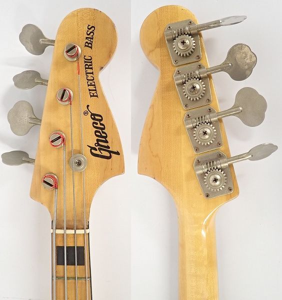 実際に弊社で買取させて頂いた★Greco/グレコ ELECTRIC BASS ジャズベースType エレキベース グネコ・ロゴ ジャパンビンテージ ソフトケース付の画像 2枚目