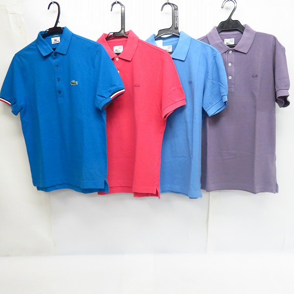 実際に弊社で買取させて頂いた【未使用含む】LACOSTE/ラコステ S/Sポロシャツ/4点セット