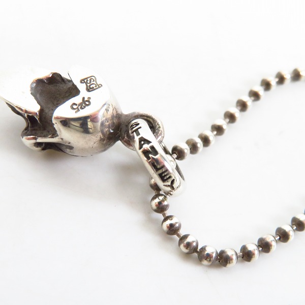 実際に弊社で買取させて頂いた【ギャラ付き】STANLEY GUESS/スタンリーゲス ラージスカルw ネックレス チャームの画像 4枚目