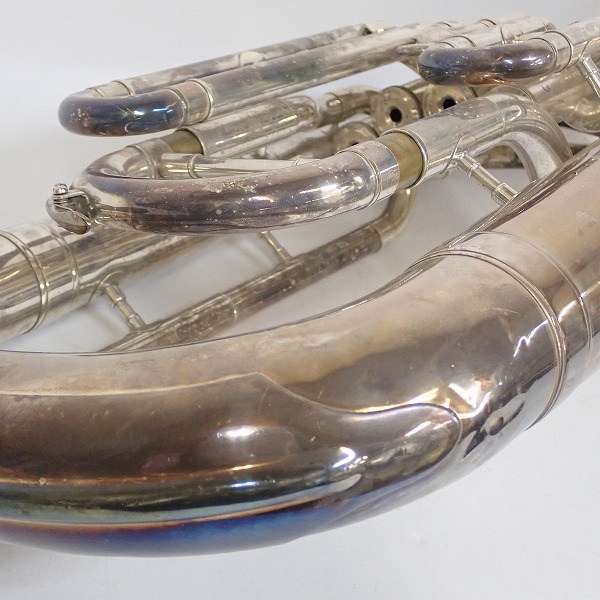 実際に弊社で買取させて頂いた★【ジャンク】YAMAHA/ヤマハ ユーフォニアム YEP-321S/YEP321S シルバー ハードケース付の画像 5枚目