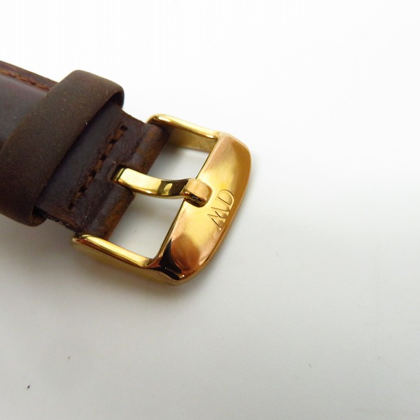 実際に弊社で買取させて頂いたDaniel Wellington/ダニエルウェリントン レザーベルト クオーツ腕時計【動作未確認】の画像 6枚目