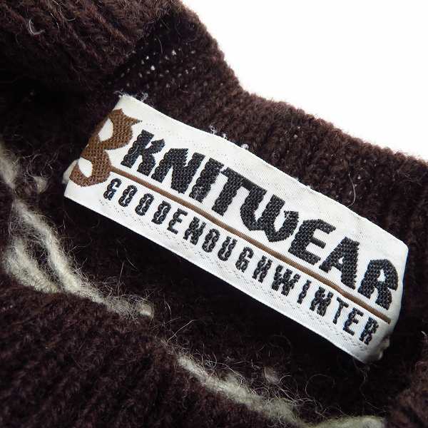 実際に弊社で買取させて頂いたGOODENOUGH/グッドイナフ ノルディック柄 ニット/セーター Mの画像 2枚目