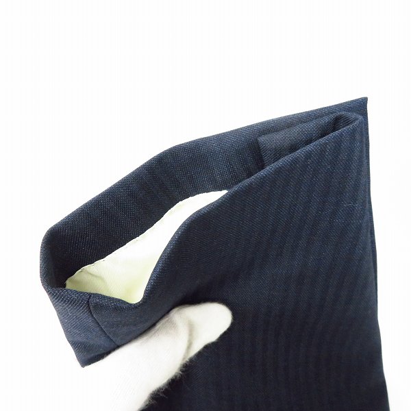 実際に弊社で買取させて頂いたTOMORROWLAND/トゥモローランド ストライプ 3Bスーツ セットアップ 46 の画像 4枚目