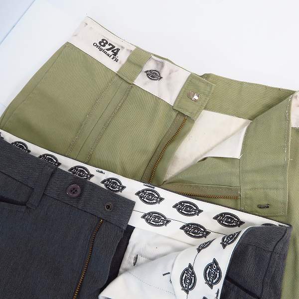 実際に弊社で買取させて頂いたDICKIES/ディッキーズ BOWWOW/バウワウ ワークパンツ ベージュ/グレー ボトムス 32/S 2点セットの画像 4枚目