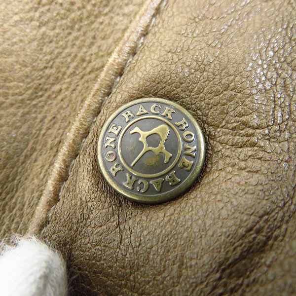 実際に弊社で買取させて頂いたBACK BONE/バックボーン 10ss ディアスキンレザーシャツ/Sの画像 4枚目