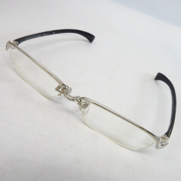 実際に弊社で買取させて頂いた999.9/フォーナインズ 度入り眼鏡/メガネフレーム ハーフリム O-21T