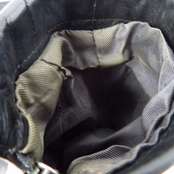 実際に弊社で買取させて頂いたThe Viridi-anne/ヴィリジアン ホースレザー シングルライダースジャケット VI-2253-06/3の画像 9枚目
