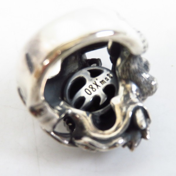 実際に弊社で買取させて頂いたBloody Mary/ブラッディマリー 08X'MAS限定 太極図リング/指輪/15号の画像 4枚目