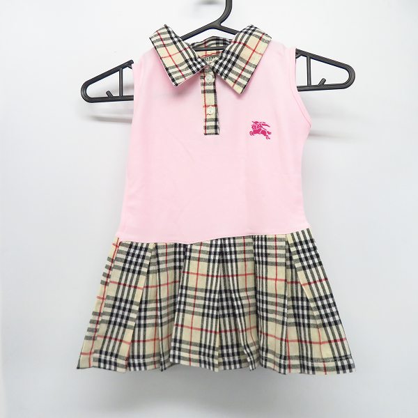 実際に弊社で買取させて頂いた【未使用】BURBERRY/バーバリー キッズ ノースリーブワンピース/S