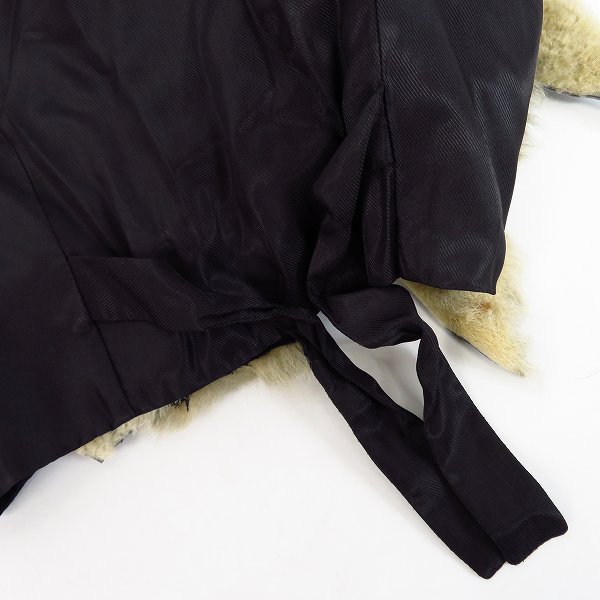 実際に弊社で買取させて頂いたKAREN WALKER/カレンウォーカー ラムスキン ボア ベスト/UK8の画像 8枚目