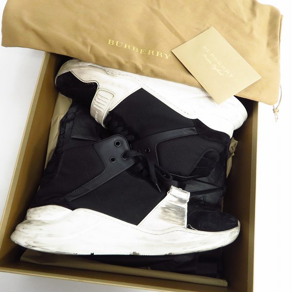 実際に弊社で買取させて頂いたBURBERRY LONDON/バーバリー ダットシューズ/スニーカー size：45の画像 7枚目