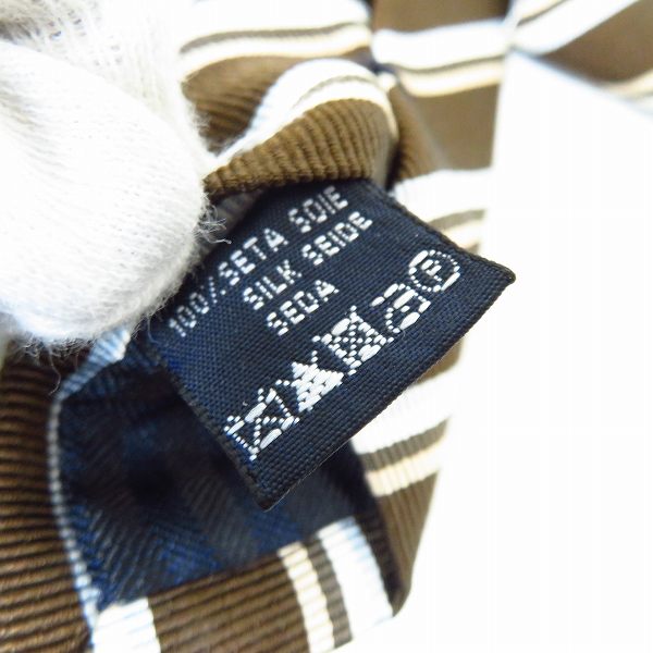 実際に弊社で買取させて頂いたBURBERRY LONDON/バーバリー ロンドン ストライプ柄 シルクネクタイの画像 3枚目