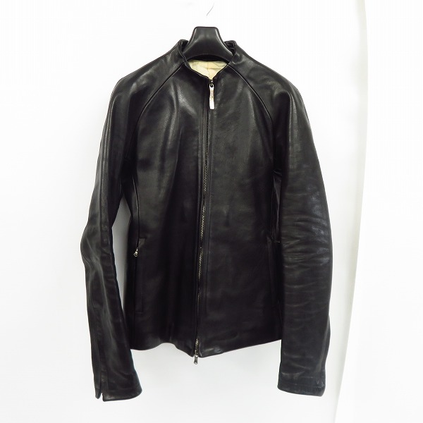 実際に弊社で買取させて頂いたThe Viridi-anne/ヴィリジアン ホースレザー シングルライダースジャケット VI-2253-06/3