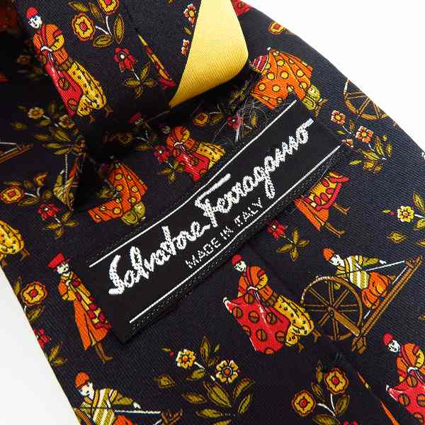実際に弊社で買取させて頂いたJEAN PAUL GAULTIER/ジャンポールゴルチェ Salvatore Ferragamo/サルヴァトーレフェラガモ 総柄 ネクタイ 3点セットの画像 4枚目