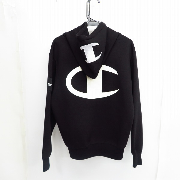 実際に弊社で買取させて頂いたChampion/チャンピオン×atmos/アトモス LAB WRAM AIR PULLOVER HOODIE SWEATSHIRT/スウェットパーカー size：Mの画像 1枚目