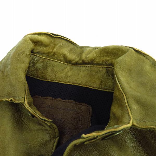 実際に弊社で買取させて頂いたBACK BONE/バックボーン 10ss ディアスキンレザーシャツ/Sの画像 3枚目