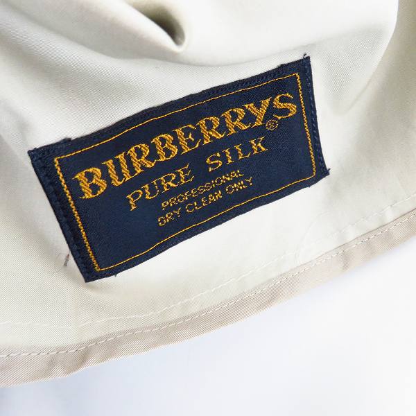実際に弊社で買取させて頂いたBURBERRYS/バーバリーズ PRESTIGE COLLECTION シルク ロングトレンチコート の画像 5枚目