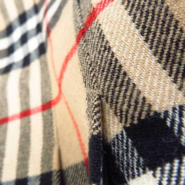 実際に弊社で買取させて頂いた【カスタム】BURBERRY/バーバリー ウールフリルスカート/バーバリーチェックの画像 8枚目