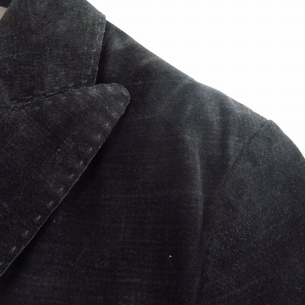 実際に弊社で買取させて頂いたGIORGIO ARMANI/ジョルジオ アルマーニ カーフスキン テーラードジャケット/50の画像 8枚目