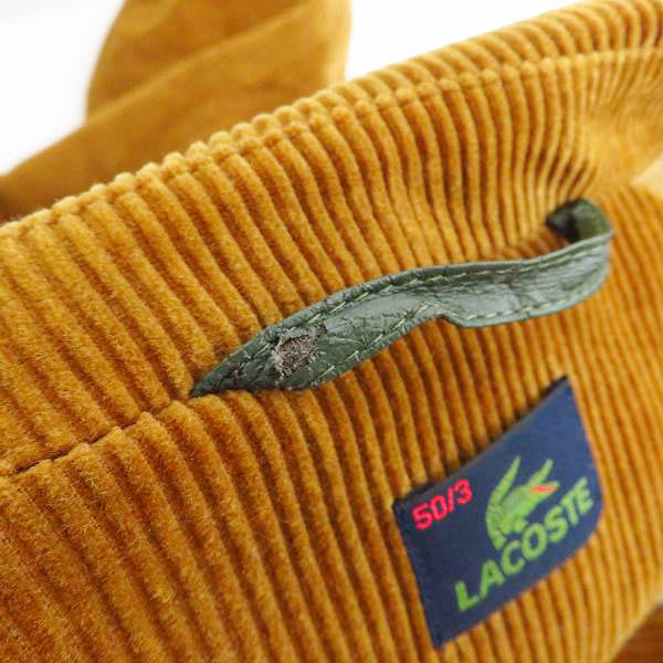 実際に弊社で買取させて頂いたLACOSTE/ラコステ 裏地チェック柄 コーデュロイ ブルゾンジャケット/50/3の画像 5枚目