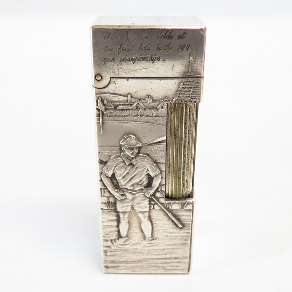 実際に弊社で買取させて頂いたdunhill/ダンヒル SV958製 グレート ゴルフコース デザイン ローラー ガスライター