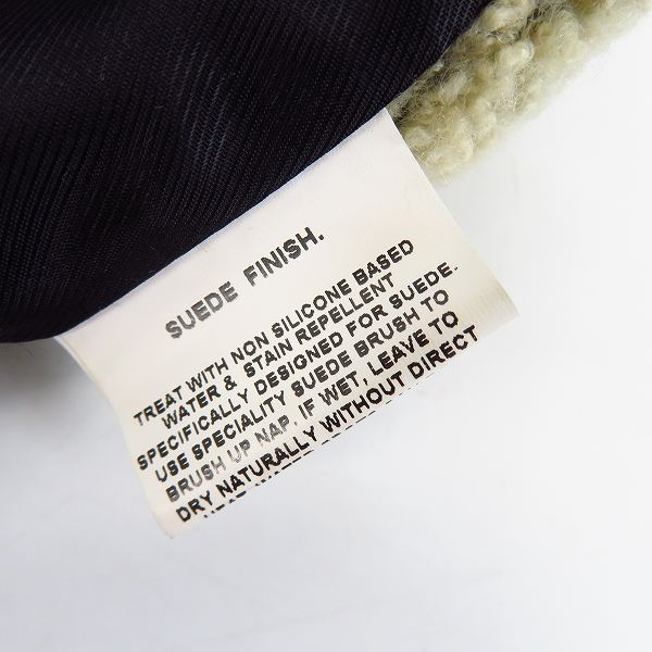 実際に弊社で買取させて頂いたKAREN WALKER/カレンウォーカー ラムスキン ボア ベスト/UK8の画像 5枚目