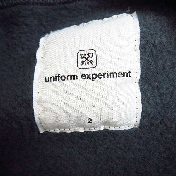 実際に弊社で買取させて頂いたuniform experiment/ユニフォームエクスペリメント 20SS  BAGGAGE TAG HOODIE パーカー UE-200022/2の画像 2枚目