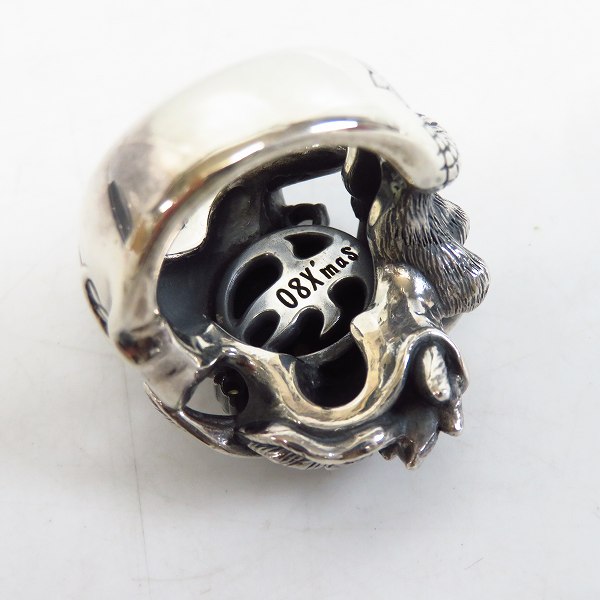 実際に弊社で買取させて頂いたBloody Mary/ブラッディマリー 08X'MAS限定 太極図リング/指輪/15号の画像 5枚目