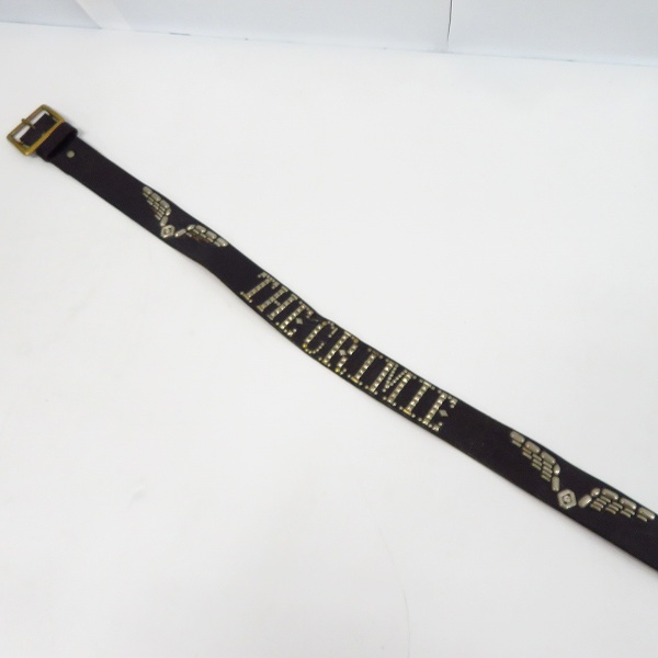 実際に弊社で買取させて頂いたCRIMIE/クライミー レザー ベルト スタッズ ブラック/34の画像 7枚目